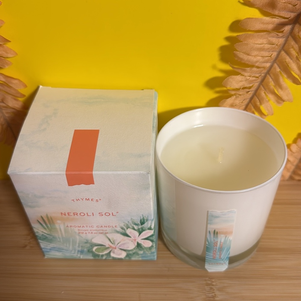 Thymes Neroli Sol Aromatic Candle  212g 7.05oz - Picture 6 of 7